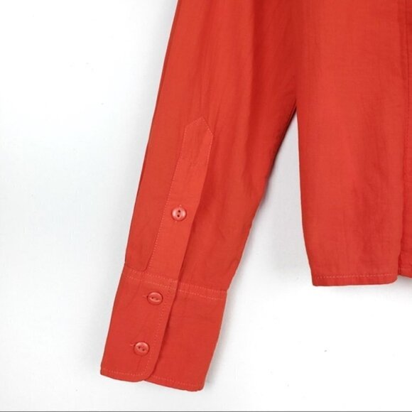 Current/Elliott The Asley Button Shirt Poinciana - Picture 5 of 7